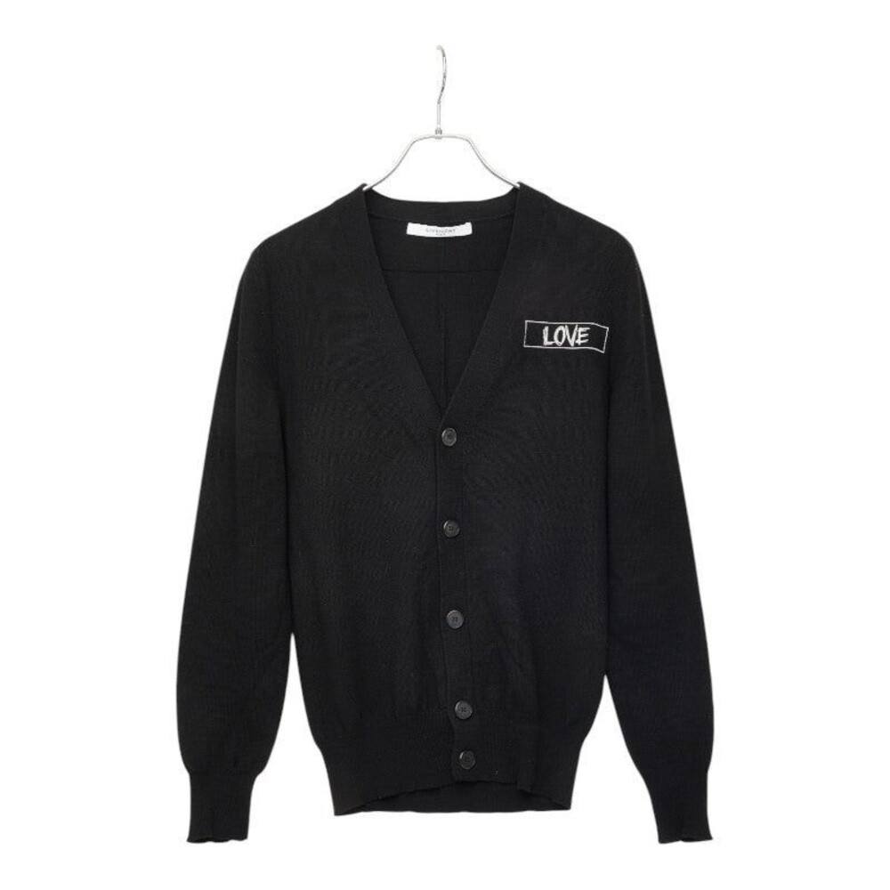 Givenchy LOVE Wool Cardigan Black